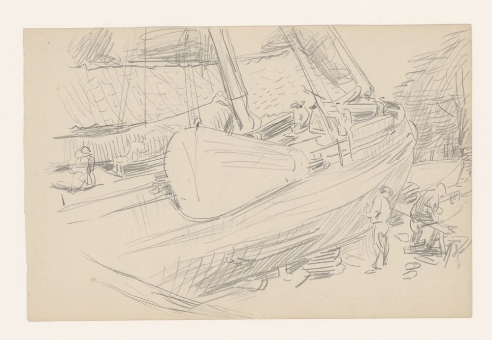 Reitdiep buitenhelling, houten scheepjes (gebr. Postma vroeger Bosman)