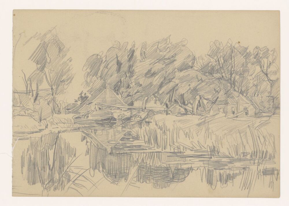 Dijkje Paterswoldsemeer, turf overladen