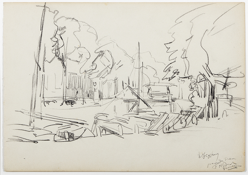 Ebbingebrug met paardetram