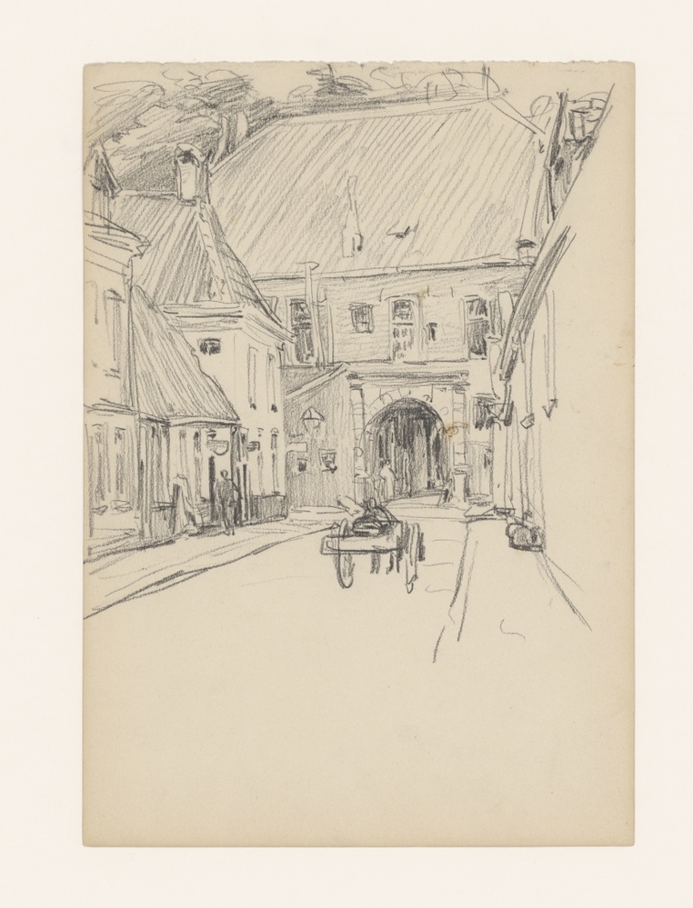 Turfstraat gezien naar de Gardepoort