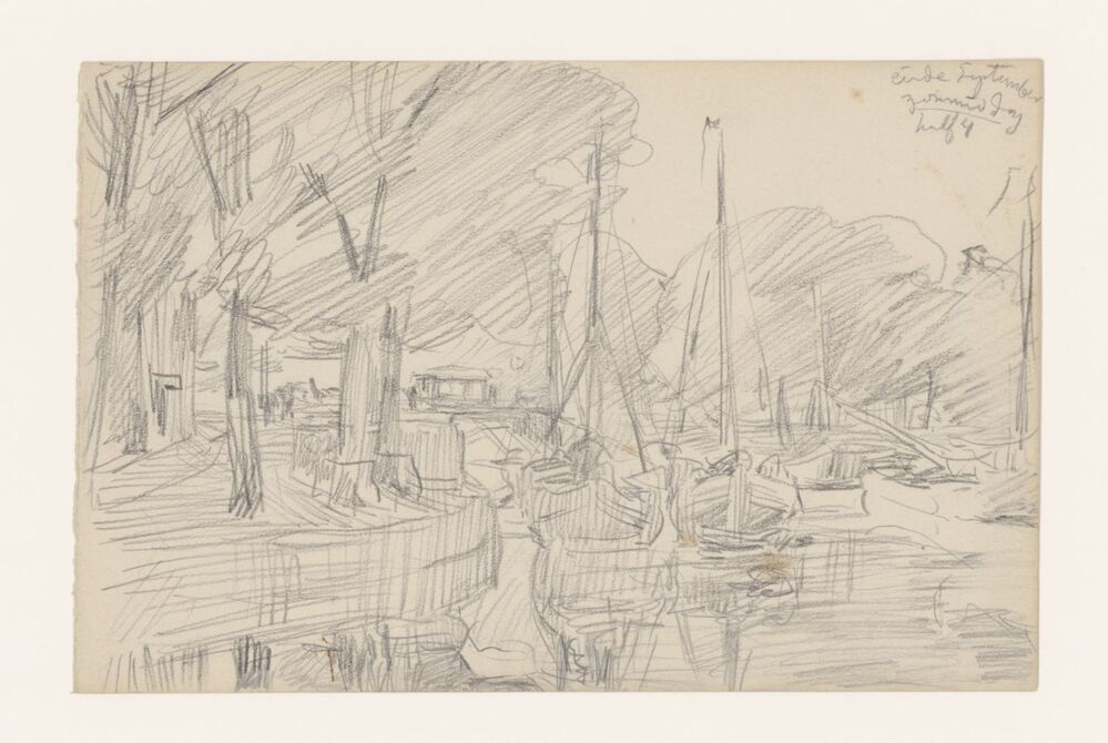 Ebbingebrug langs de steenhopen van Switters gezien