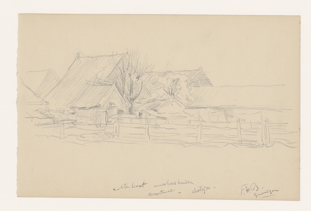 Achterkant moeskershuizen, Moesstraat, westzijde