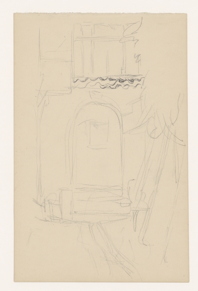 Tuindeur/achteruitgang huis van Van de Berg, Stoeldraaierstraat, A-kerkstraat, vroeger Lemmerstraat