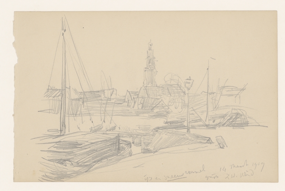 Boterdiep, oude pijpmuur