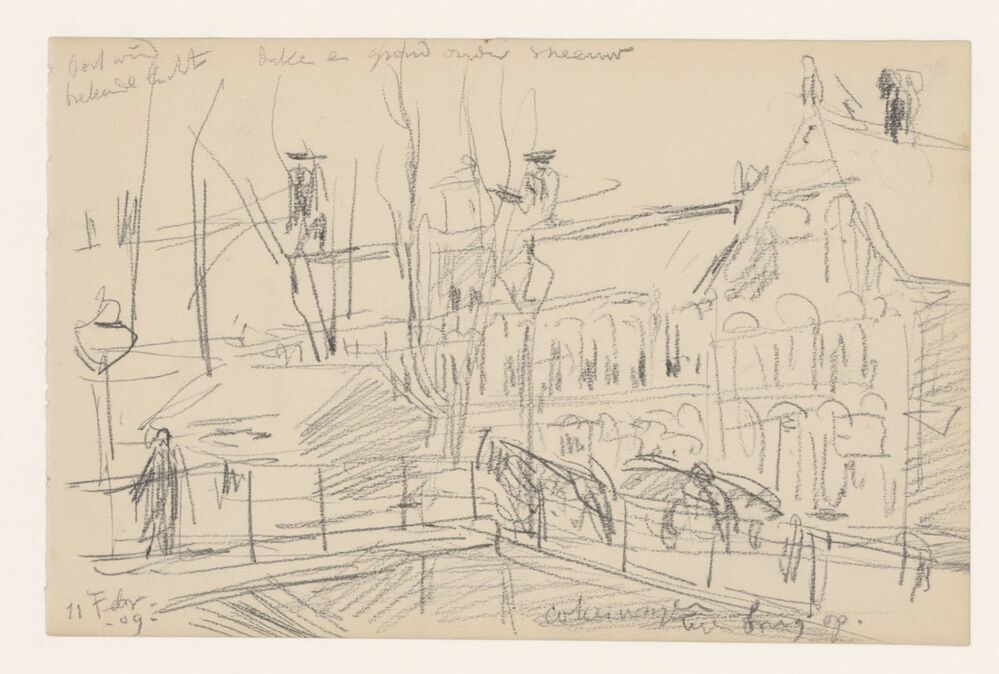 Ebbingebrug, hoekhuis Veeger, huis van Offerhaus