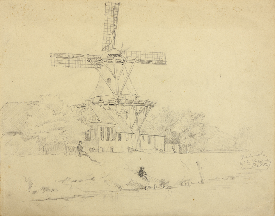 Barkmolen bij de Kraneweg, Reitdiep