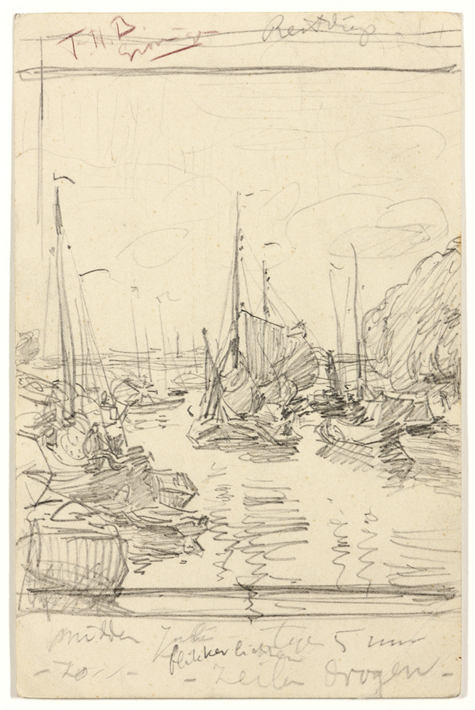 Reitdiep met schepen