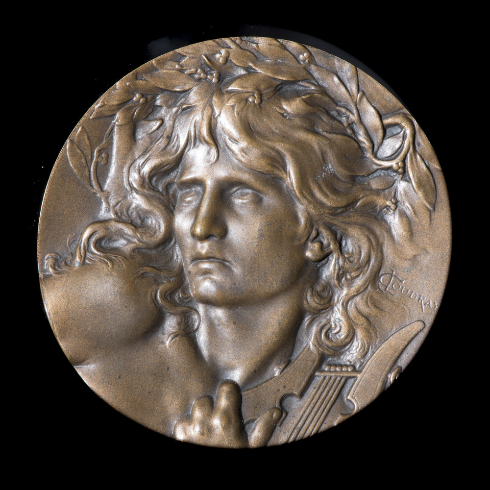 Bronzen prijspenning Orfeus