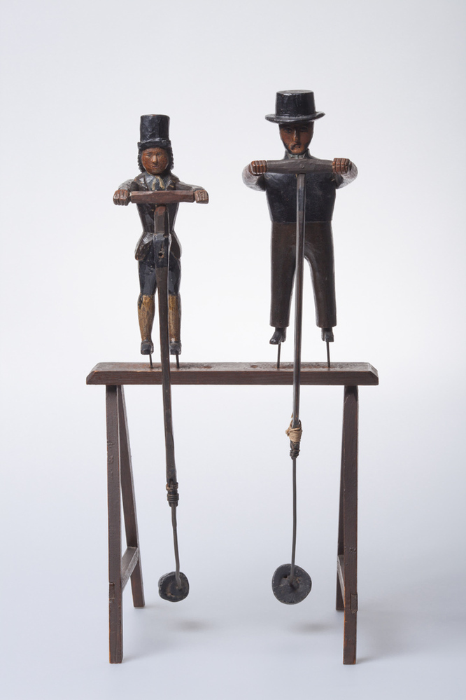 Mannetjes met zaagblok