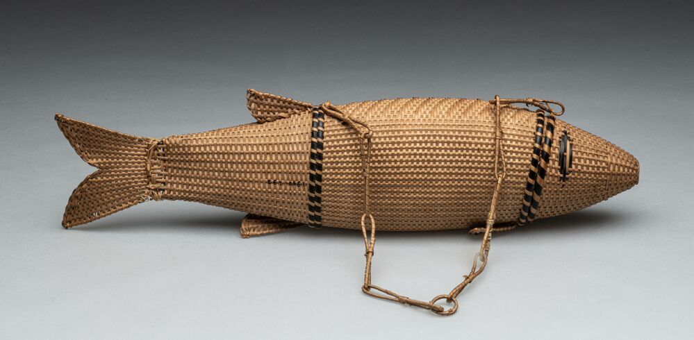 Handwerkmandje in de vorm van een vis