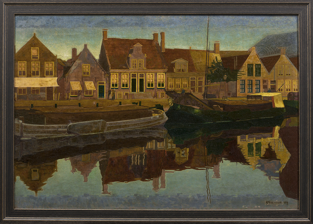 Gezicht op de Turfsingel, tussen de Bloemstraat en de Vlasstraat