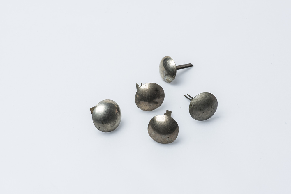 Verzilverd ornament voor paardentuig