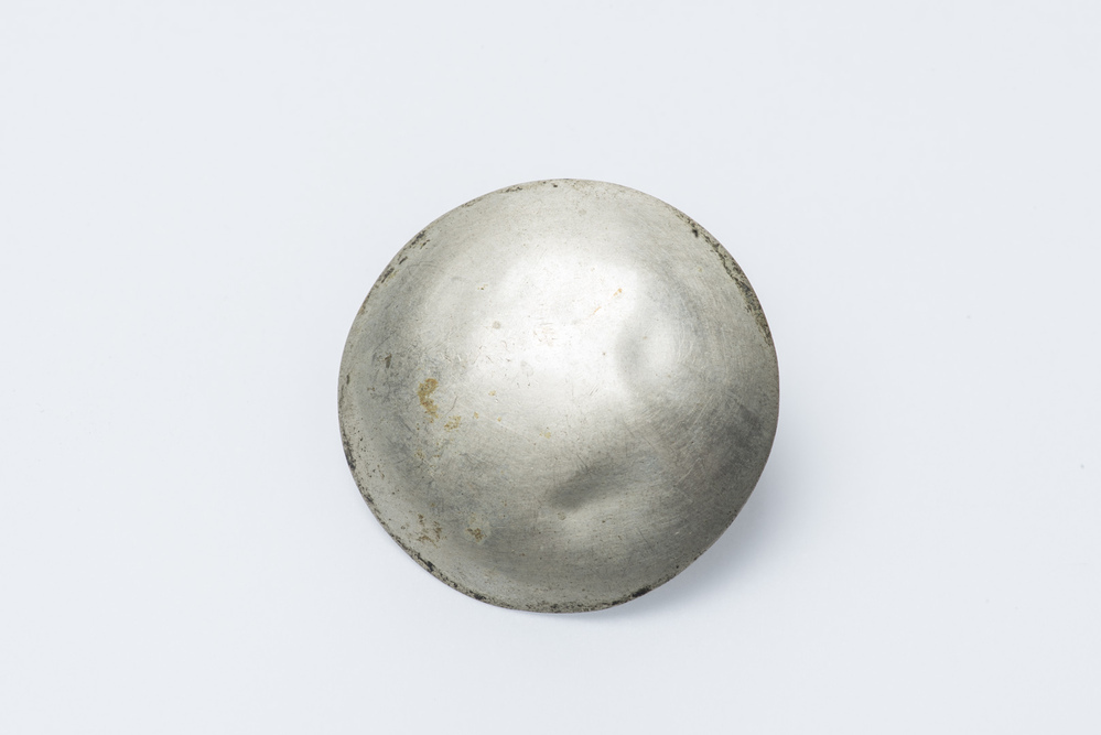 Verzilverd ornament voor paardentuig