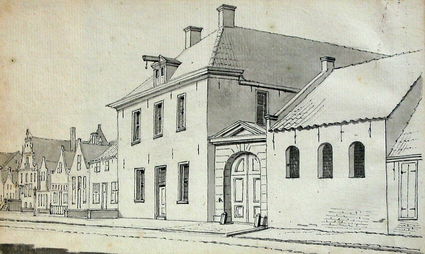 Stadswerkhuis, Haddingestraat oostzijde (voorstudie)