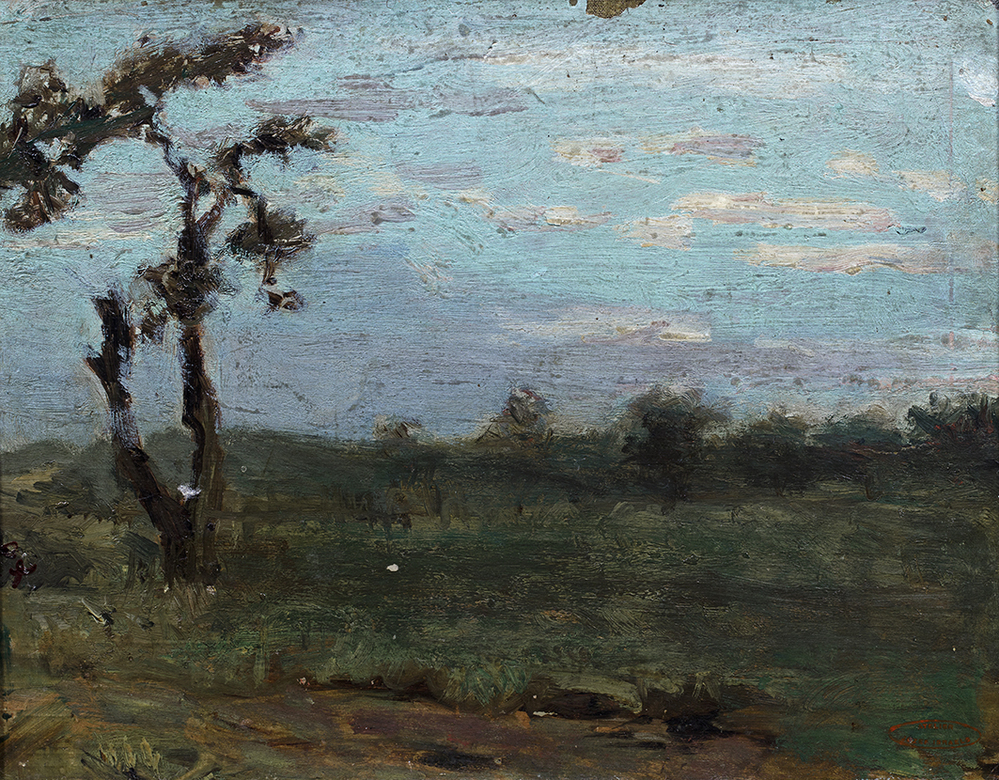 Studie van glooiend landschap