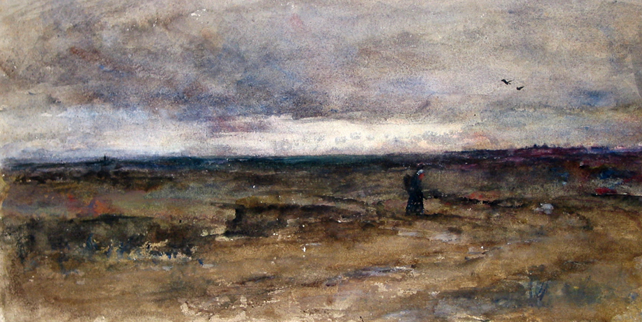 Landschap met vrouwtje