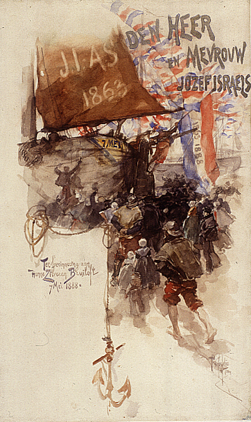 Herinnering huwelijk Jozef Israëls