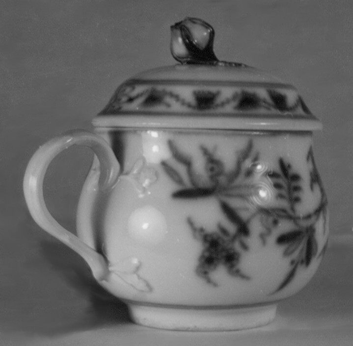 Deel van een Meissen servies, Mosterdpot