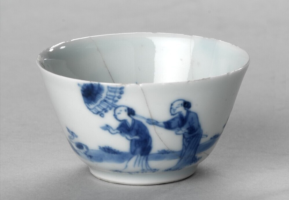 Theekop met parasoldames naar Cornelis Pronk