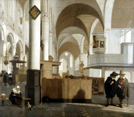 VERVALLEN Oude kerk te Delft