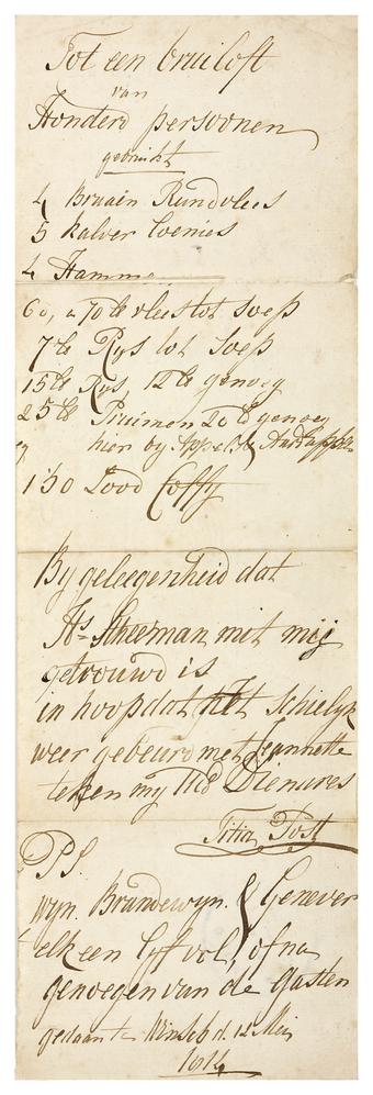 Lijst van benodigdheden voor een bruiloft