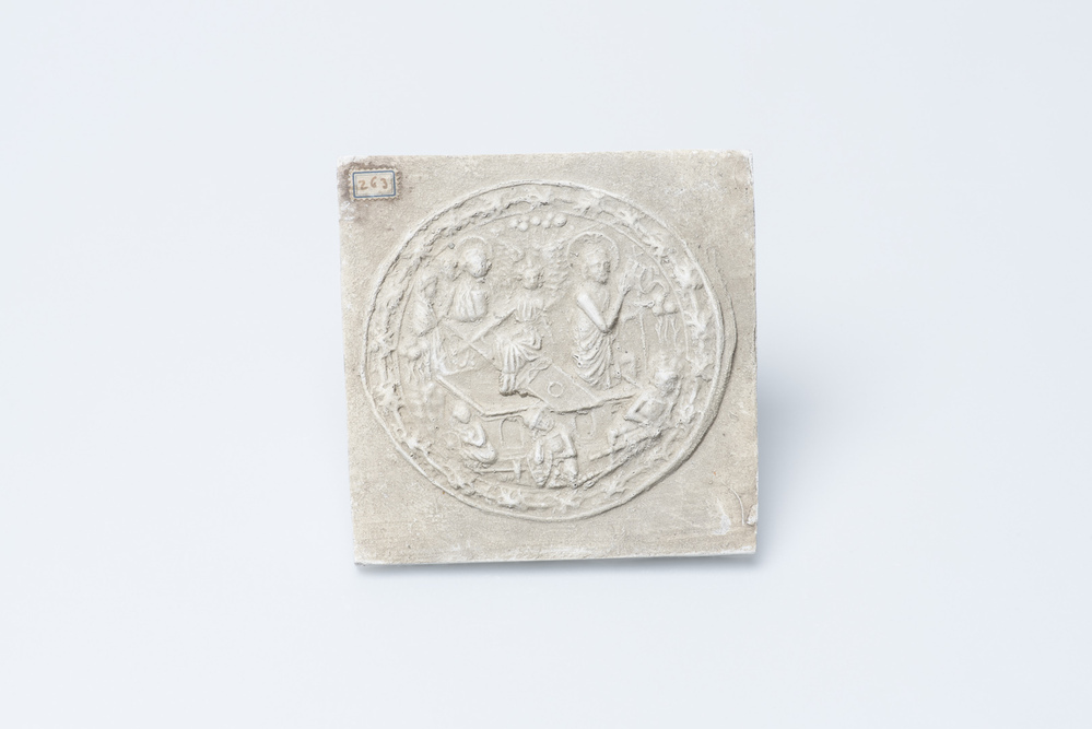 gipsafgietsel van de klok te Meeden.