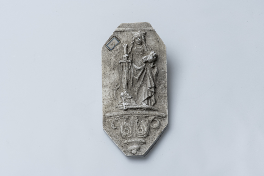 Gipsafgietsel van de klok te Leegkerk