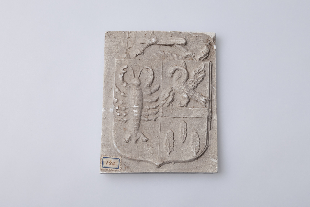 Gipsafgietsel van de klok te Westerdijkshorn