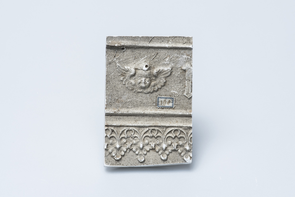 Gipsafgietsel van de klok te Visvliet