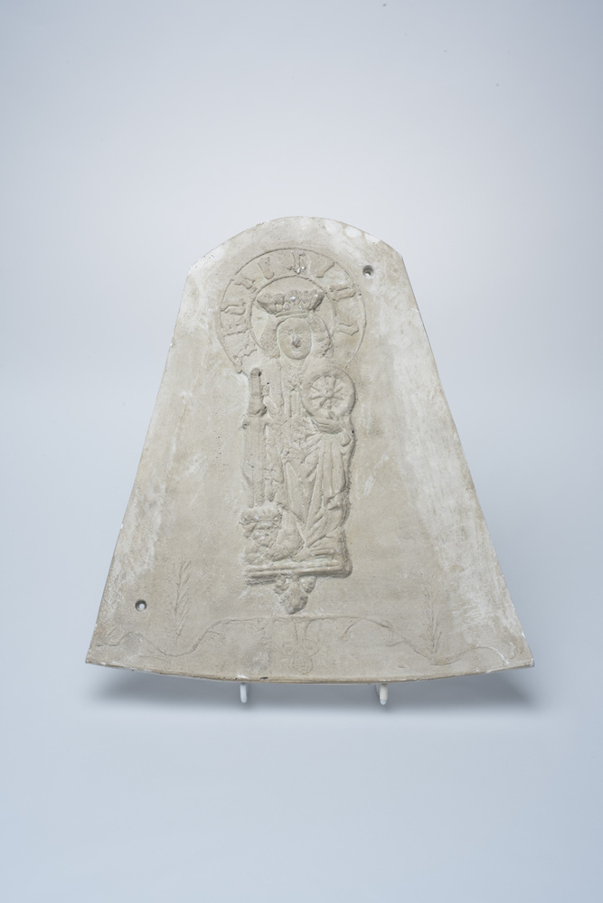 Gipsafgietsel van de klok te Zandeweer