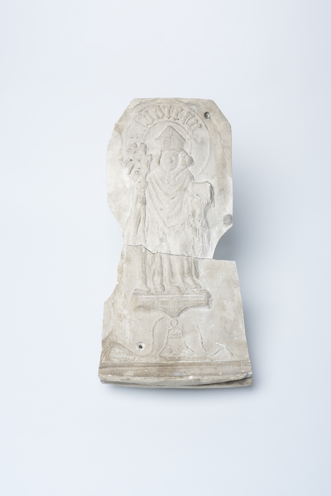 Gipsafgietsel van de klok te Zandeweer