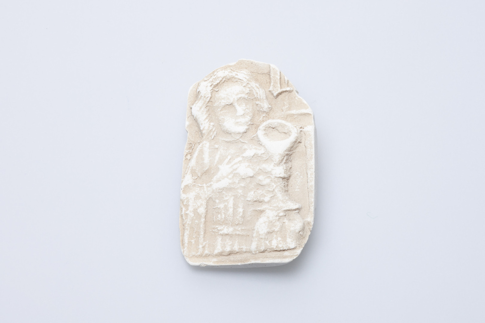 Gipsafgietsel van de klok te Zuurdijk