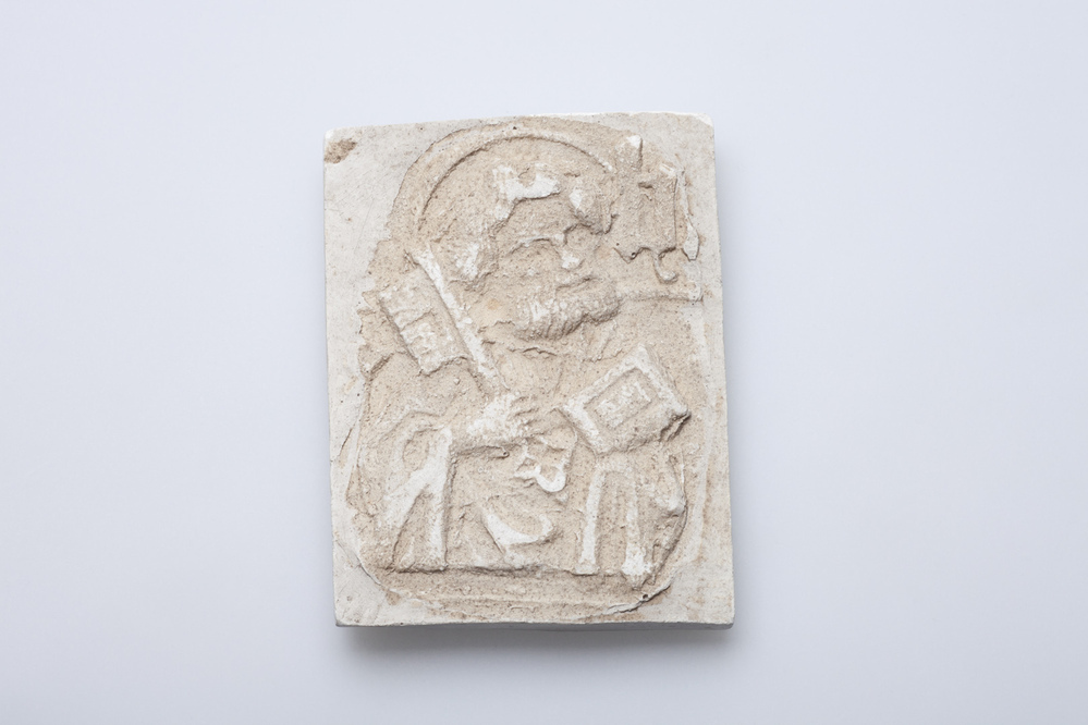 Gipsafgietsel van de klok te Zuurdijk