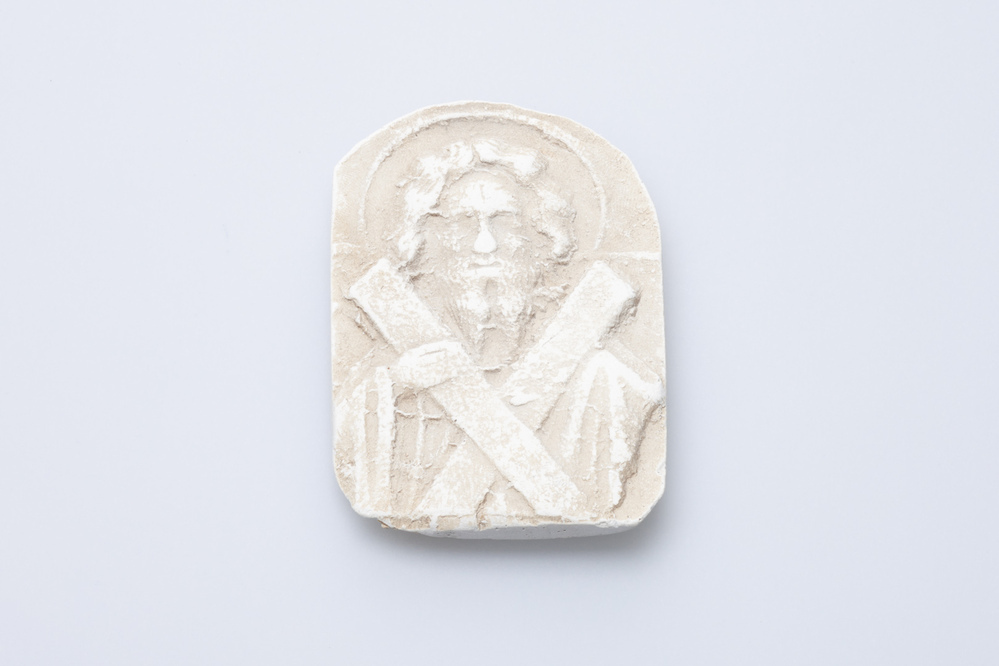 Gipsafgietsel van de klok te Zuurdijk