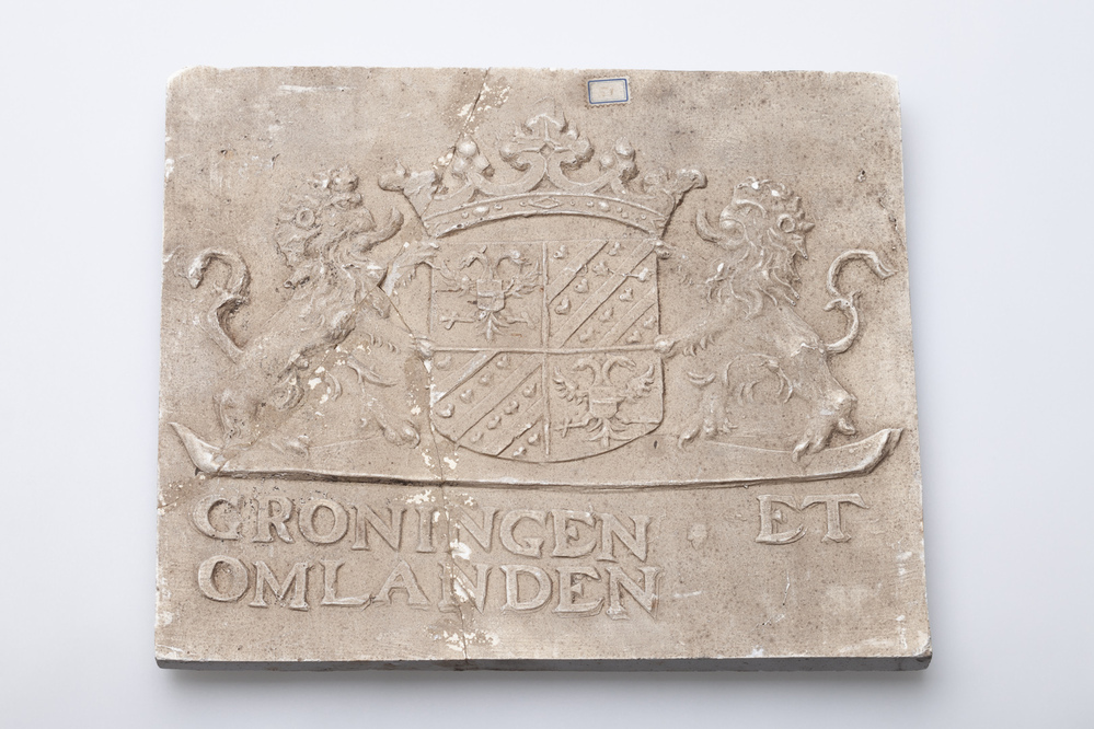 Gipsafgietsel van de klok te Delfzijl