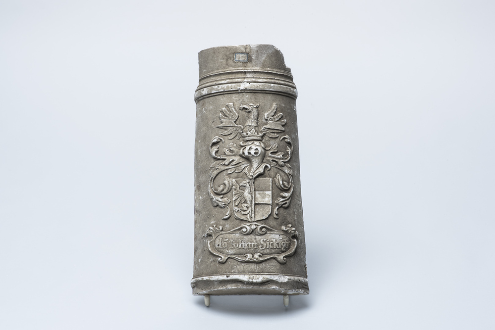 Gipsafgietsel van de loop van een klein kanon