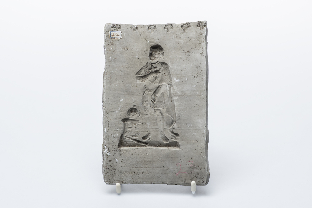 Kleiafdruk  van de klok te in St. Jozefkerk te Groningen