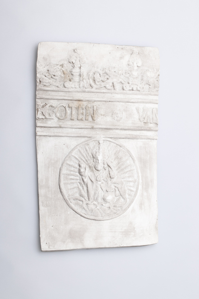 Gipsafgietsel van de klok te Leegkerk