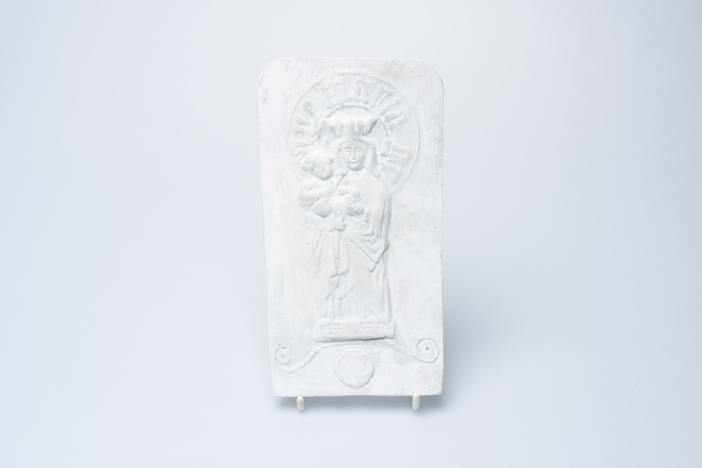 Gipsafgietsel van de klok te Ulrum