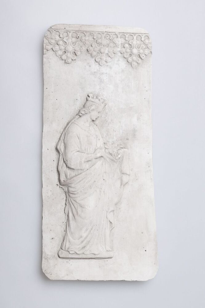 Gipsafgietsel van de klok in St. Jozefkerk te Groningen.