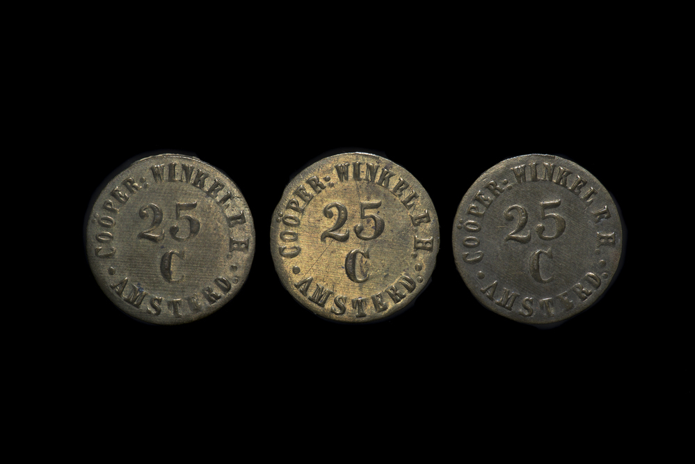 Betaalpenning 25 cent Coöperatieve winkelvereeniging Eigen Hulp, Amsterdam