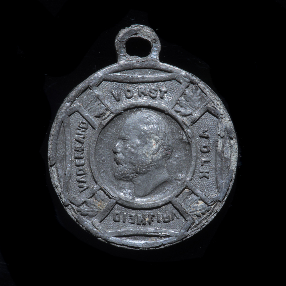 Draagpenning 25-jarig regeringsjubileum van koning Willem III