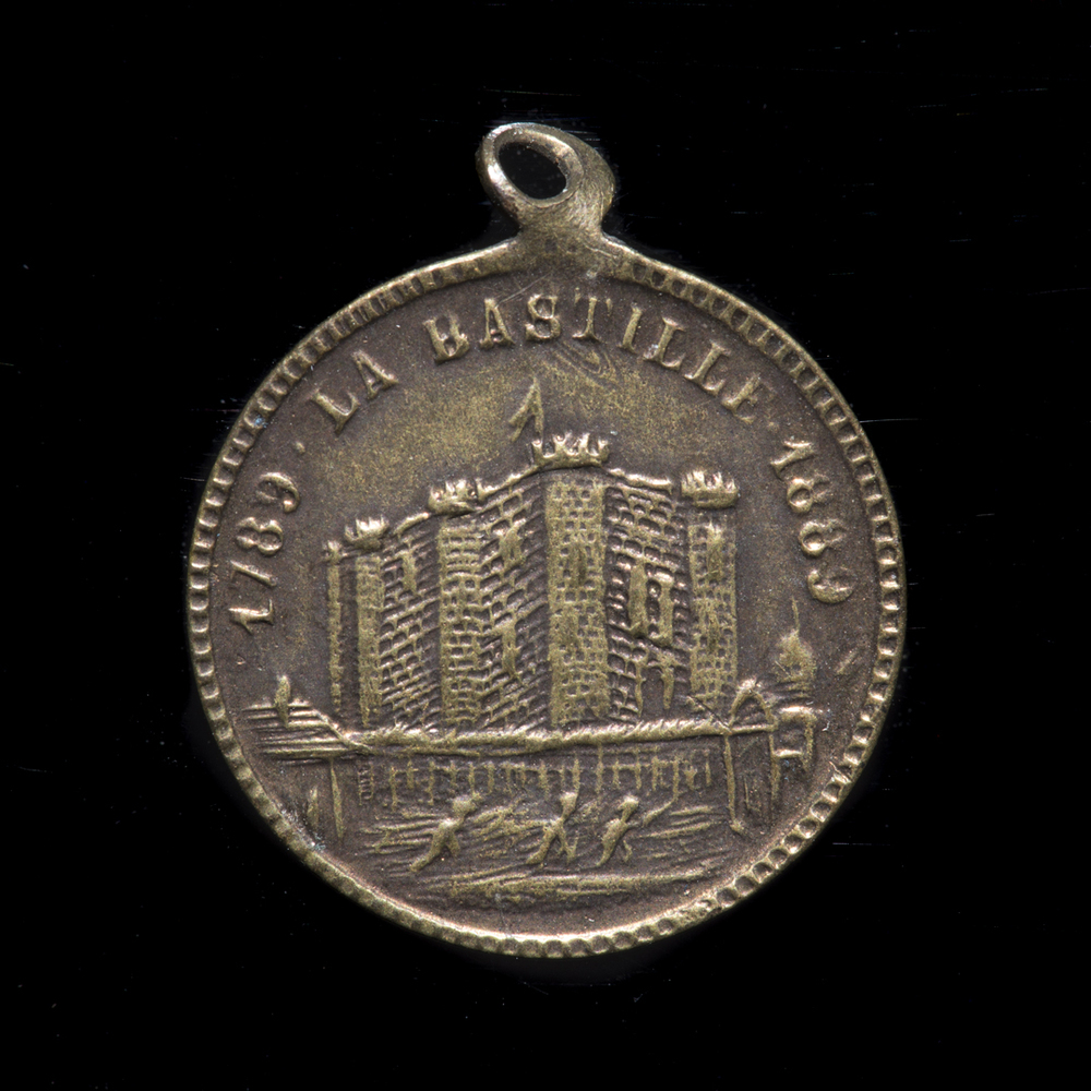 Draagpenning 100jarige herdenking 'Val van de Bastille'