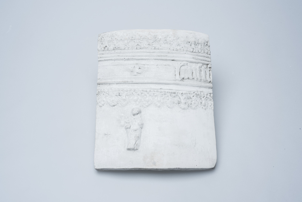 Gipsafgietsel van de klok te Appingedam R.K.