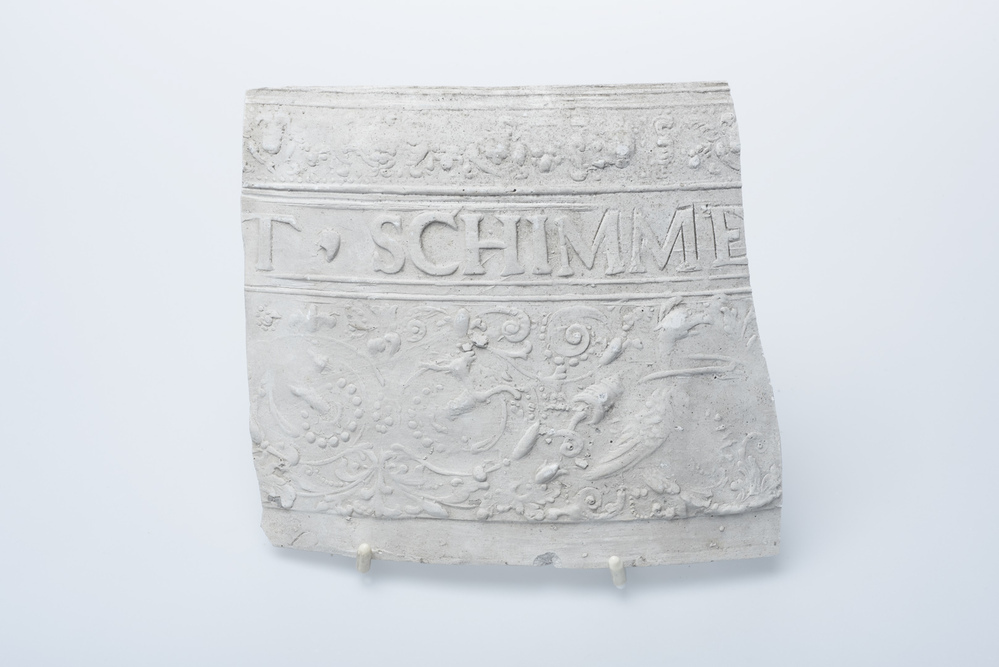 Gipsafgietsel van de klok te 't Zandt