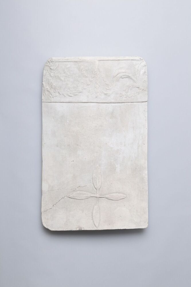 Gipsafgietsel van de klok te Winschoten