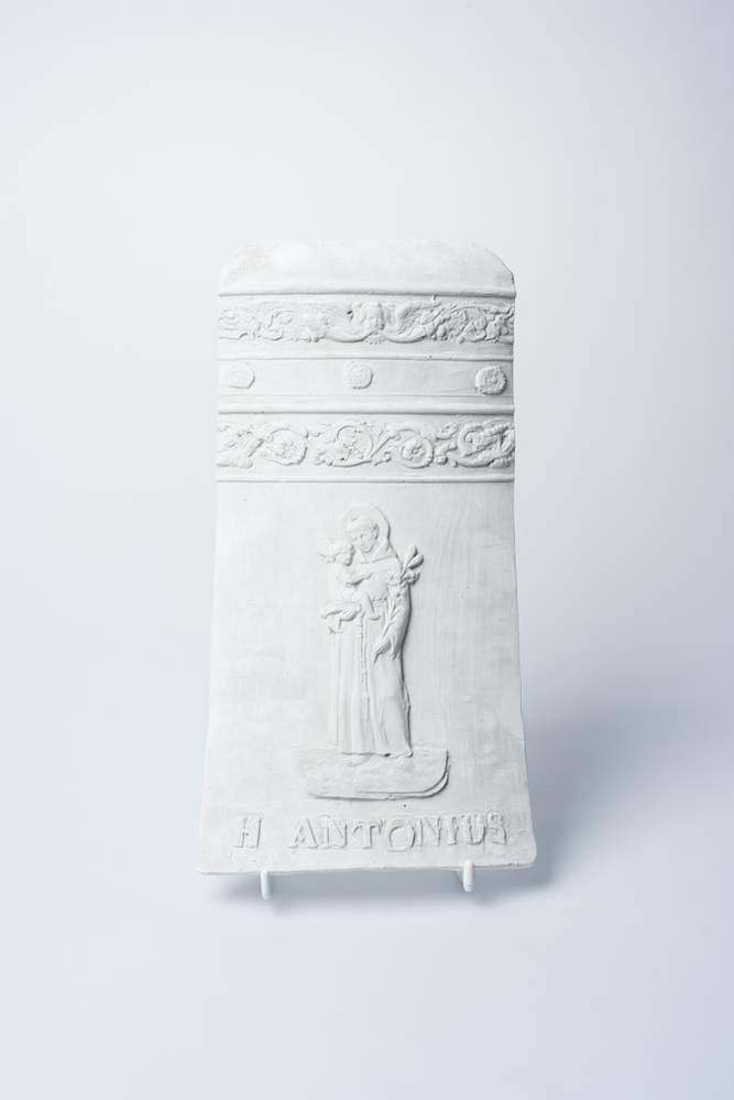 Gipsafgietsel van de klok van de Franciscaner kerk te Groningen