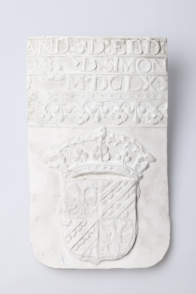 gipsafgietsel van de klok te Ten Boer