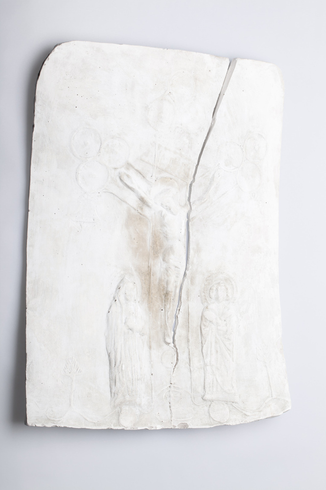 Gipsafgietsel van de klok te Ulrum