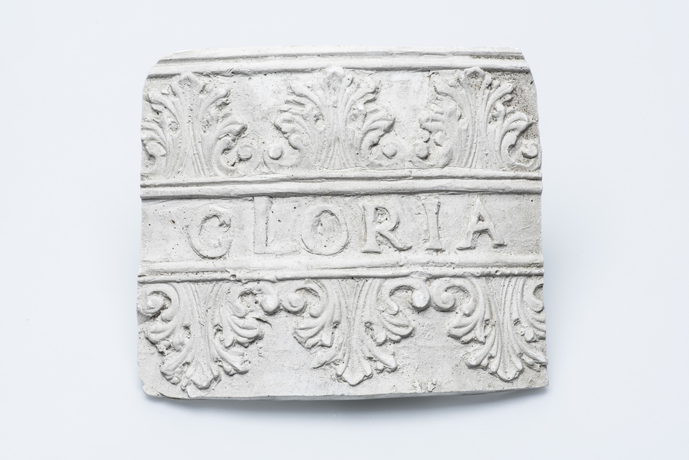 Gipsafgietsel van de klok te Westernieland, gem. Eenrum